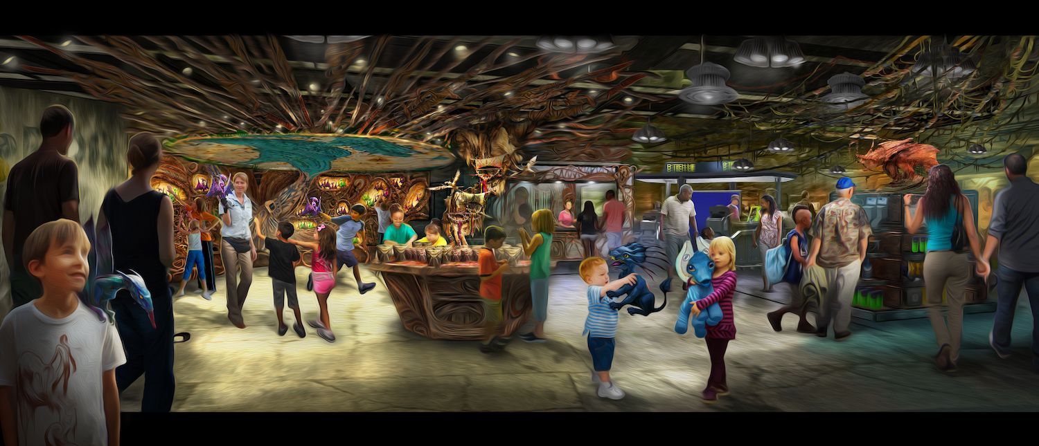 Opening in summer 2017 at Disney's Animal Kingdom, Pandora-The World of Avatar will bring a variety of new experiences to the park, including a family-friendly attraction called Na’vi River Journey and new food &amp; beverage and merchandise locations. Windtraders, (pictured here) travelers can find Na’vi cultural items, toys, science kits, and more.Disney’s Animal Kingdom is one of four theme parks at Walt Disney World Resort in Lake Buena Vista, Fla. (David Roark, photographer)