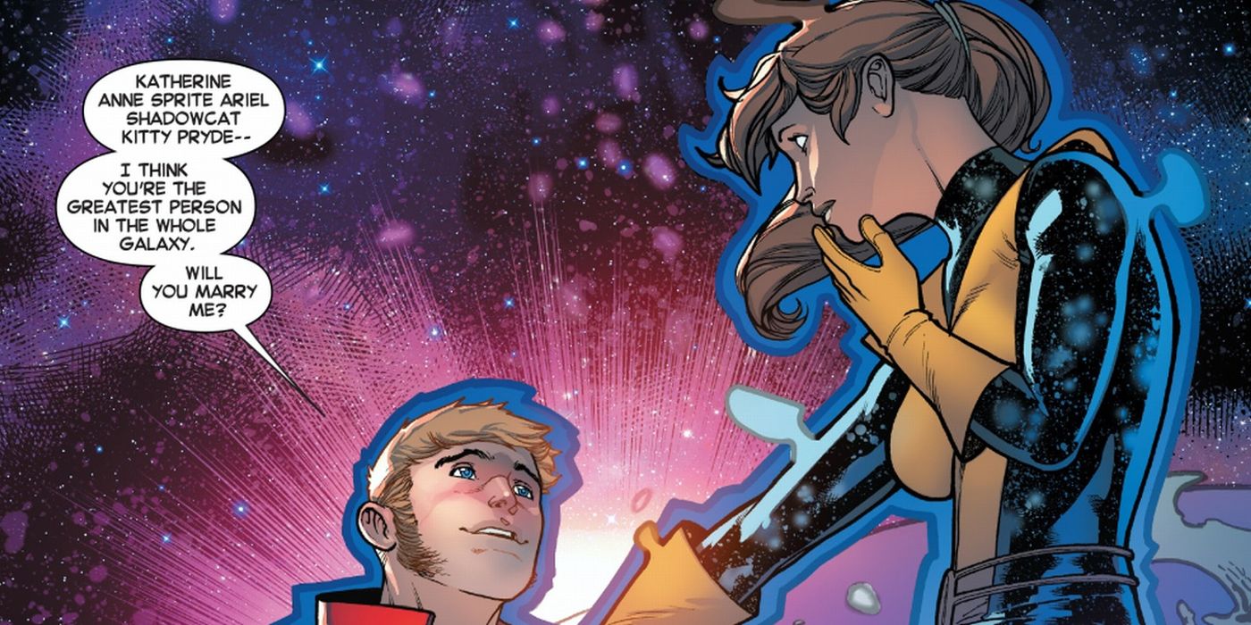Peter Quill proposes to Kitty Pryde