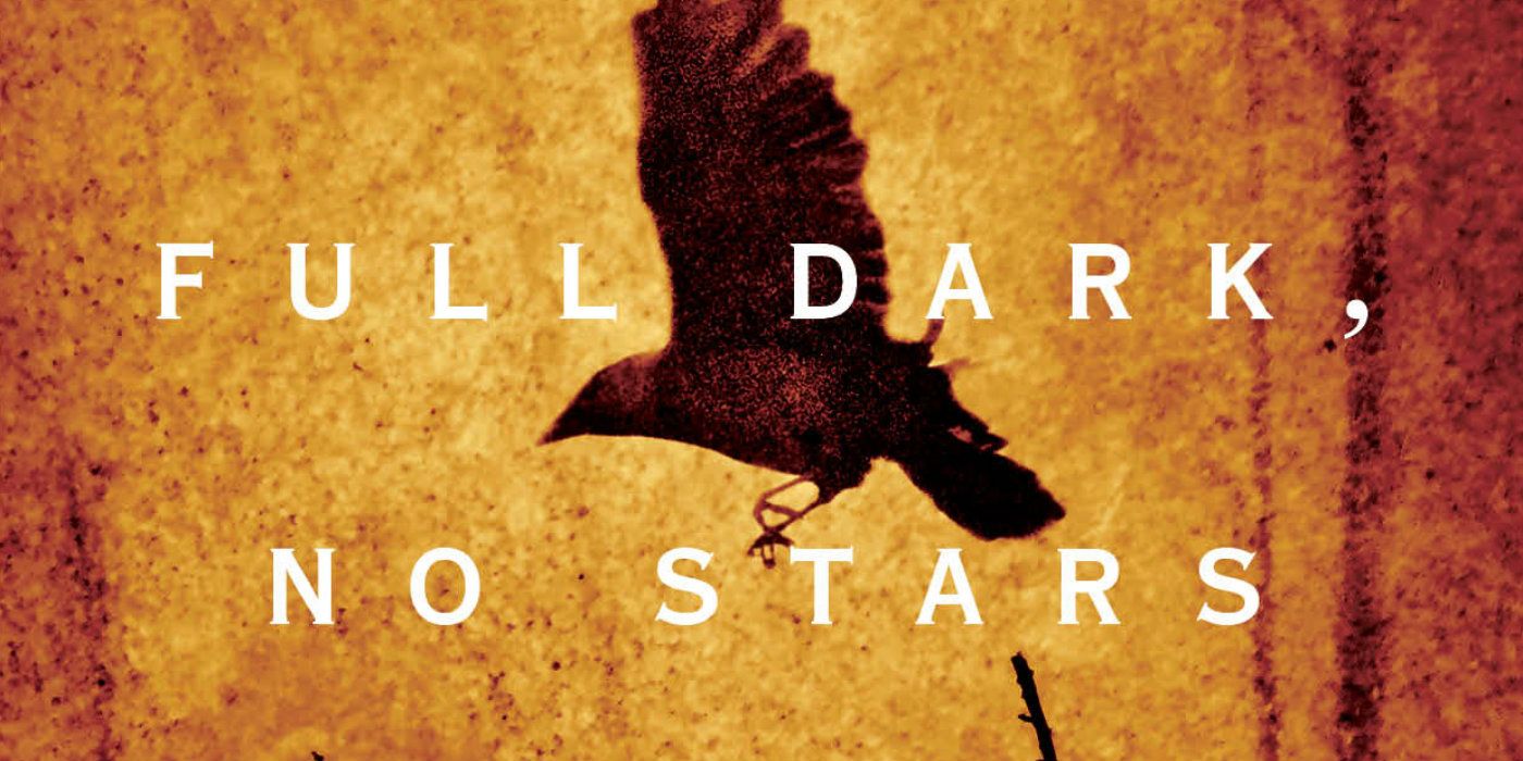 Uma imagem recortada da capa de Full Dark, No Stars de Stephen King com o título e um pássaro