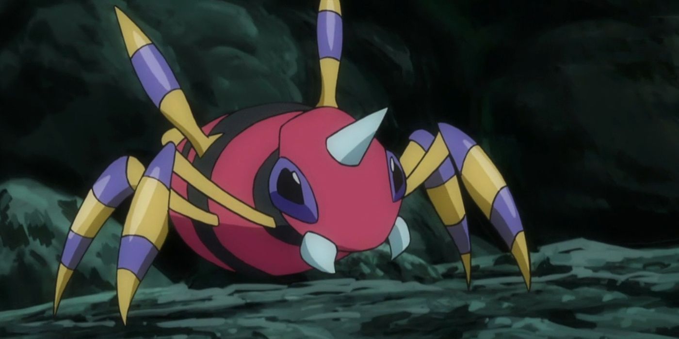 The Ninja Ariados from the Pokemon anime