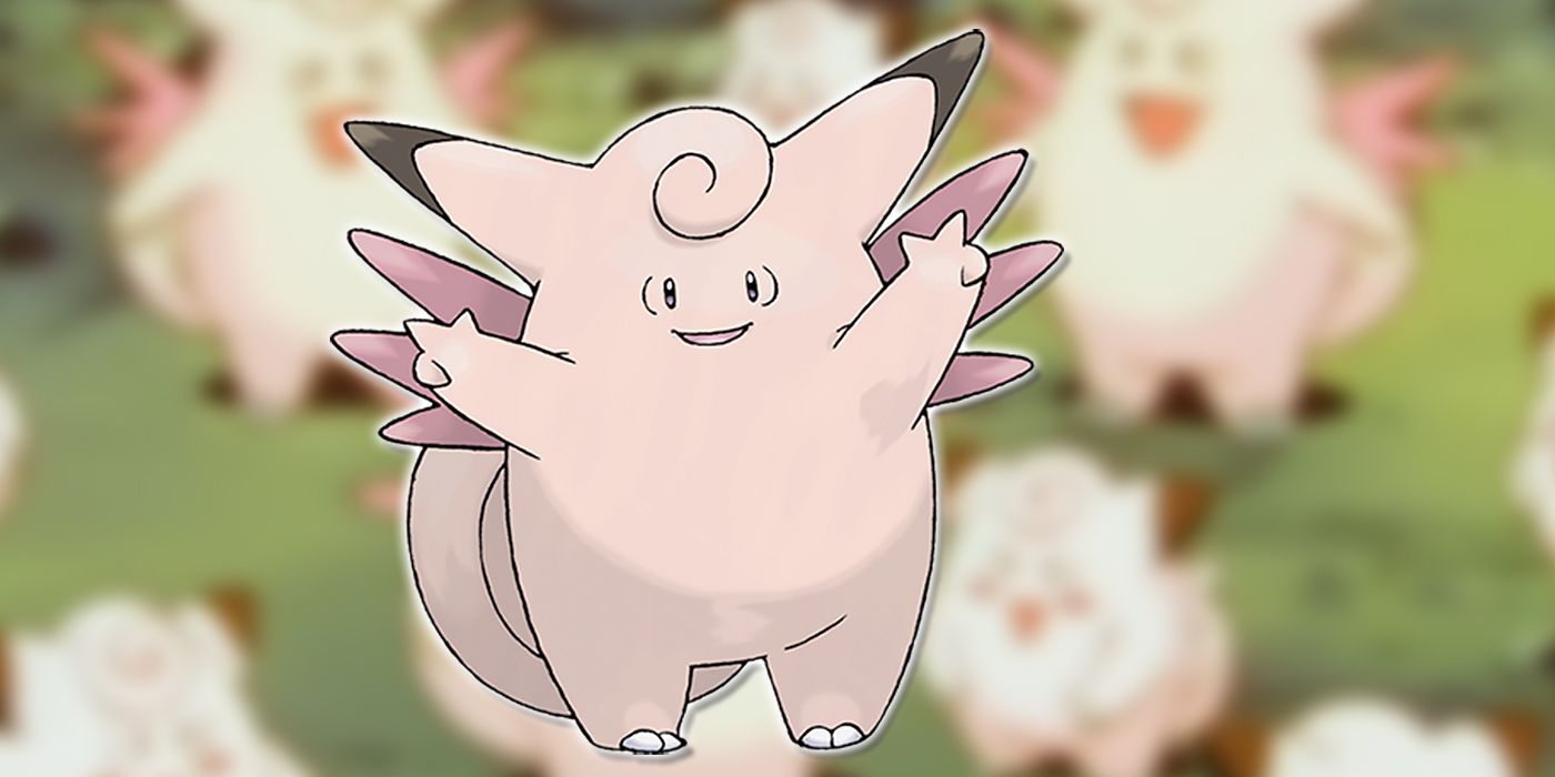 Clefable, as seen in the original Pokemon anime series