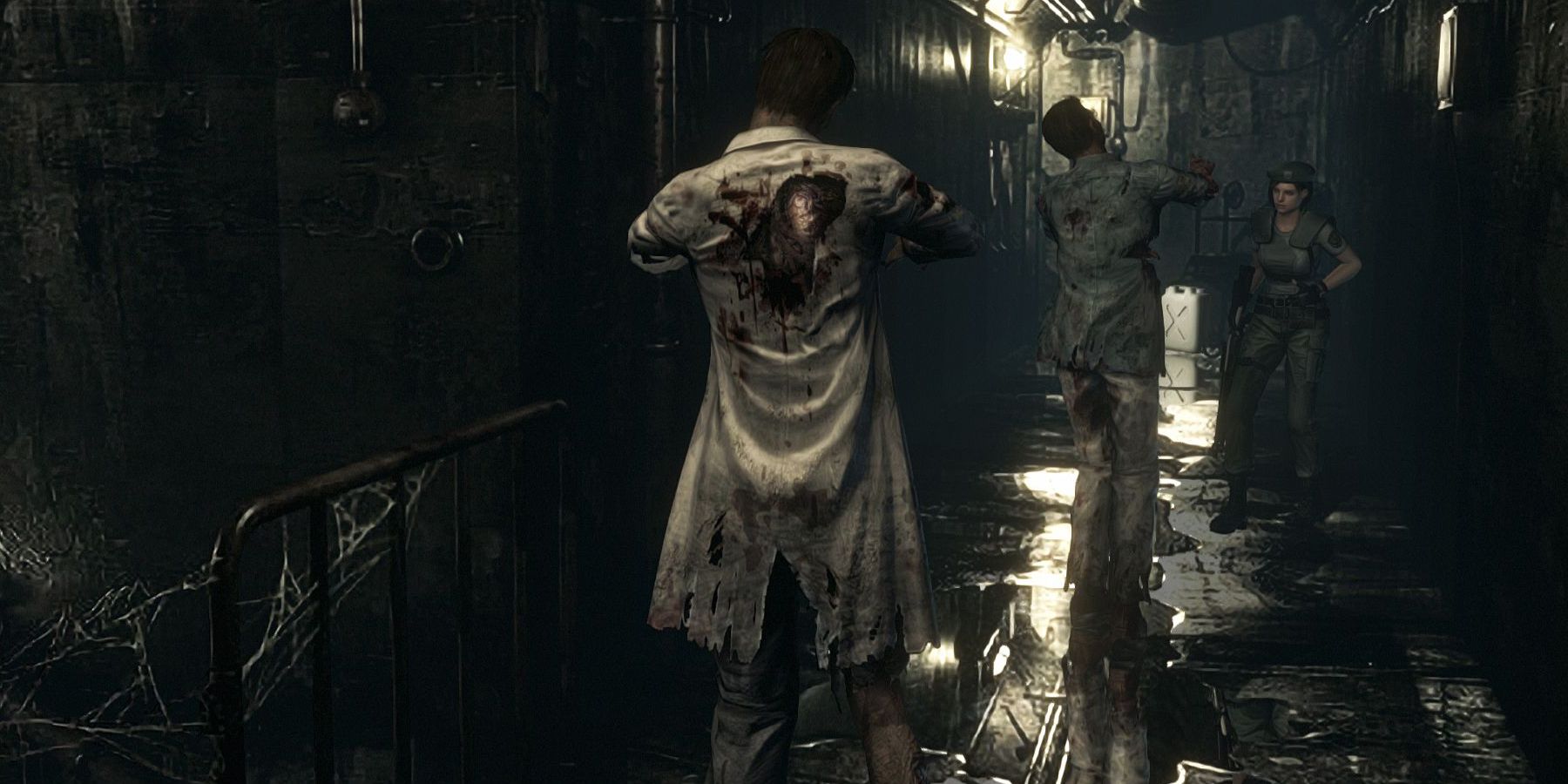 Resident Evil HD Remaster, Jill Valentine vs. zombies