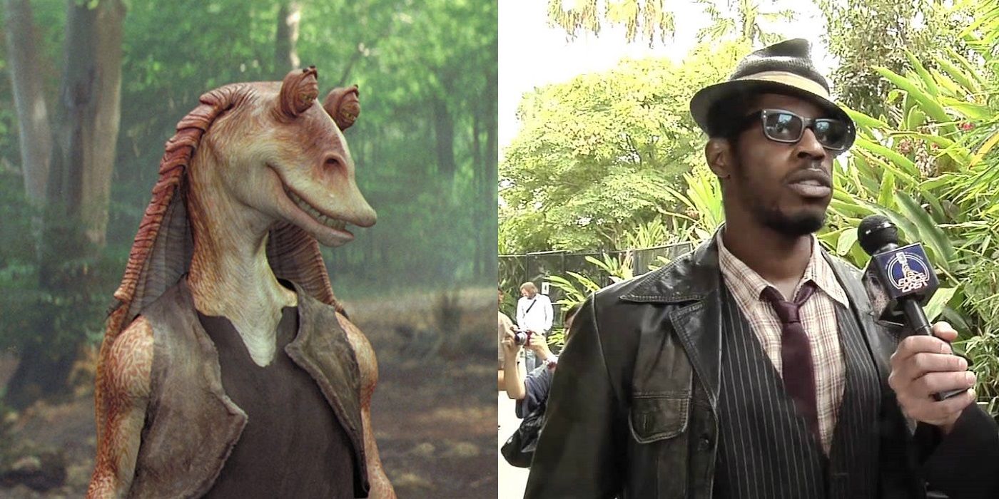 Ahmed Best as Jar Jar and on ForceCast