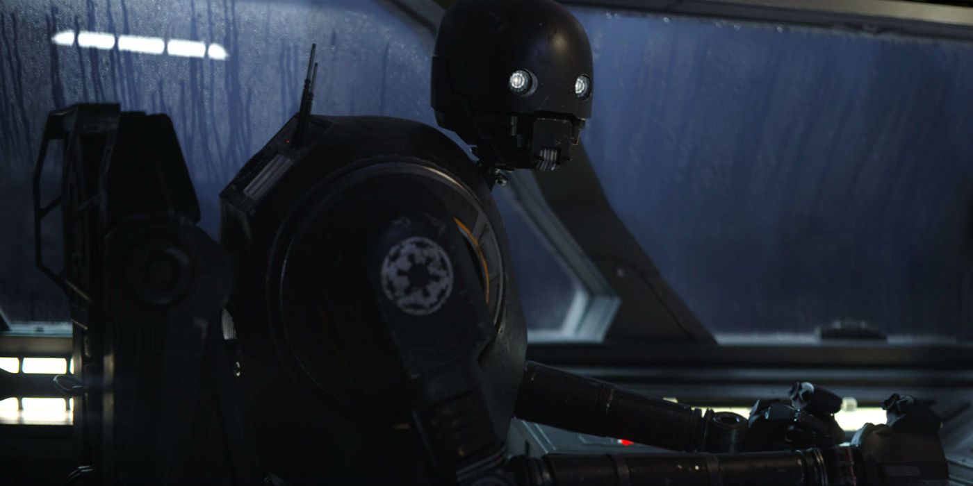 Alan Tudyk as K-2SO in Rogue One: A Star Wars Story