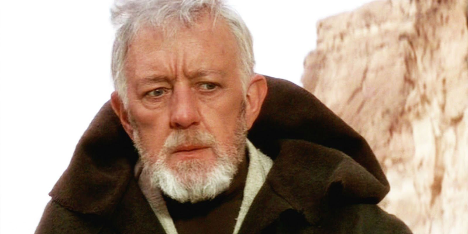 Alec Guinness as Obi Wan Kenobi in Star Wars