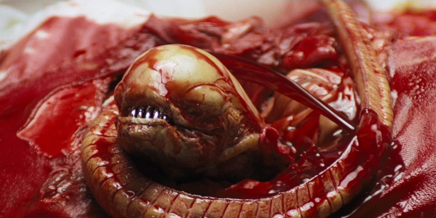 The chestbuster is born in Alien