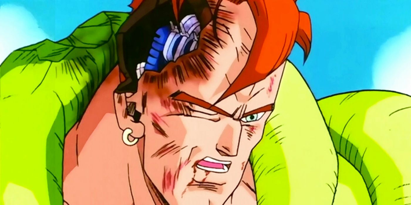 Android 16 damaged in Dragon Ball Z