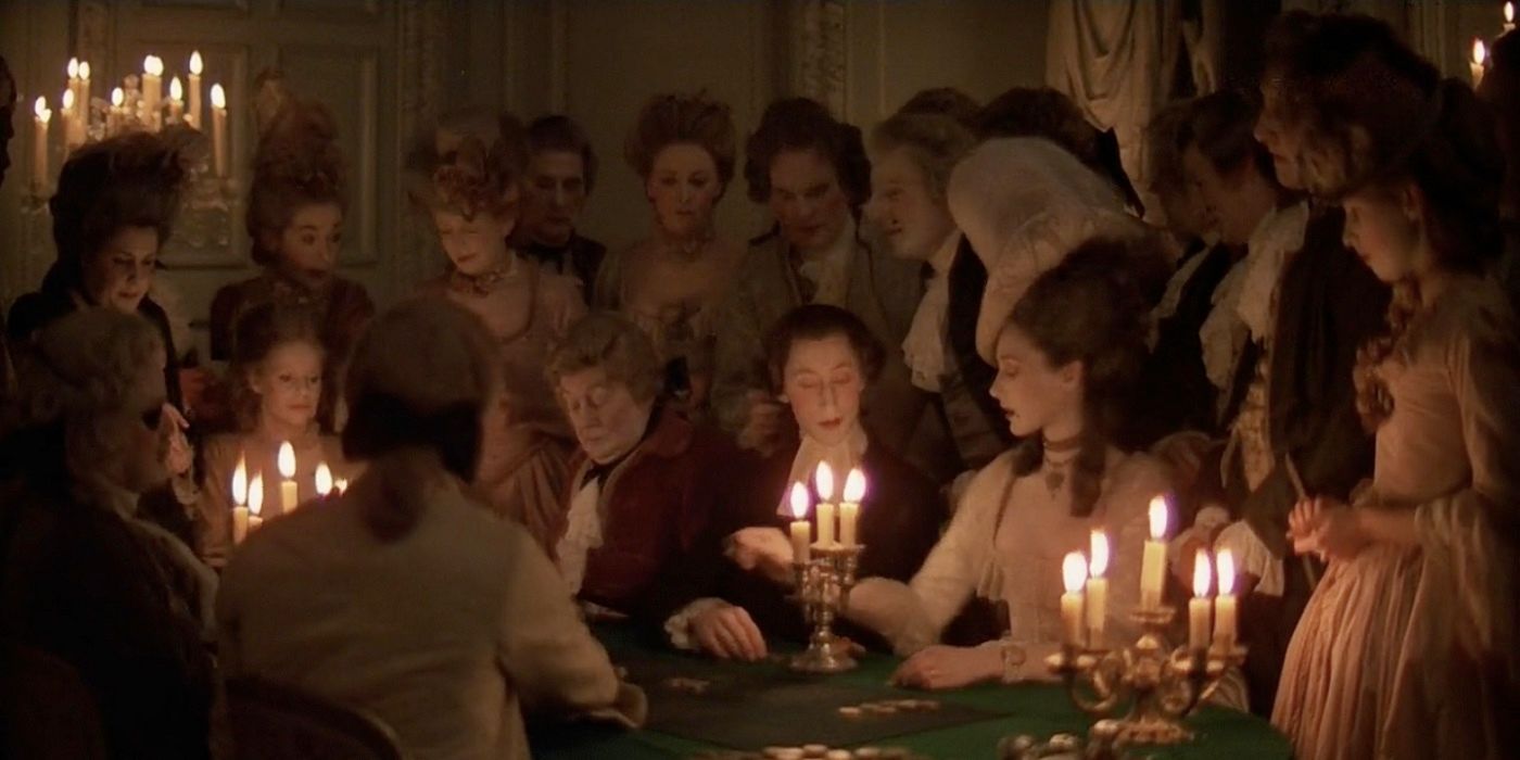 A group of nobles play cards in Barry Lyndon