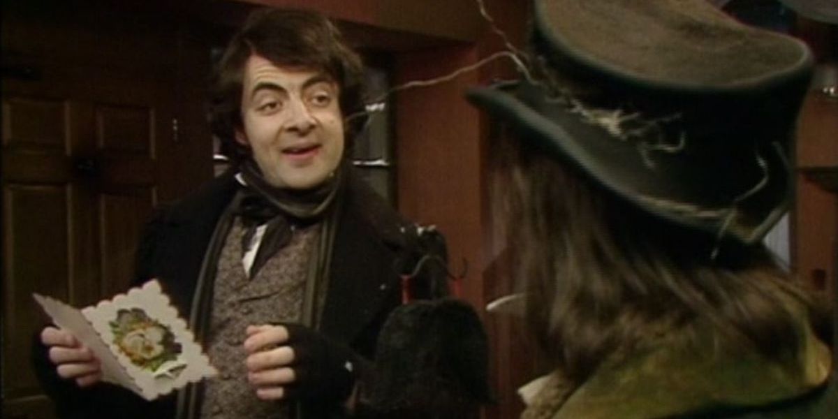 Rowan Atkinson in Blackadder's Christmas Carol.