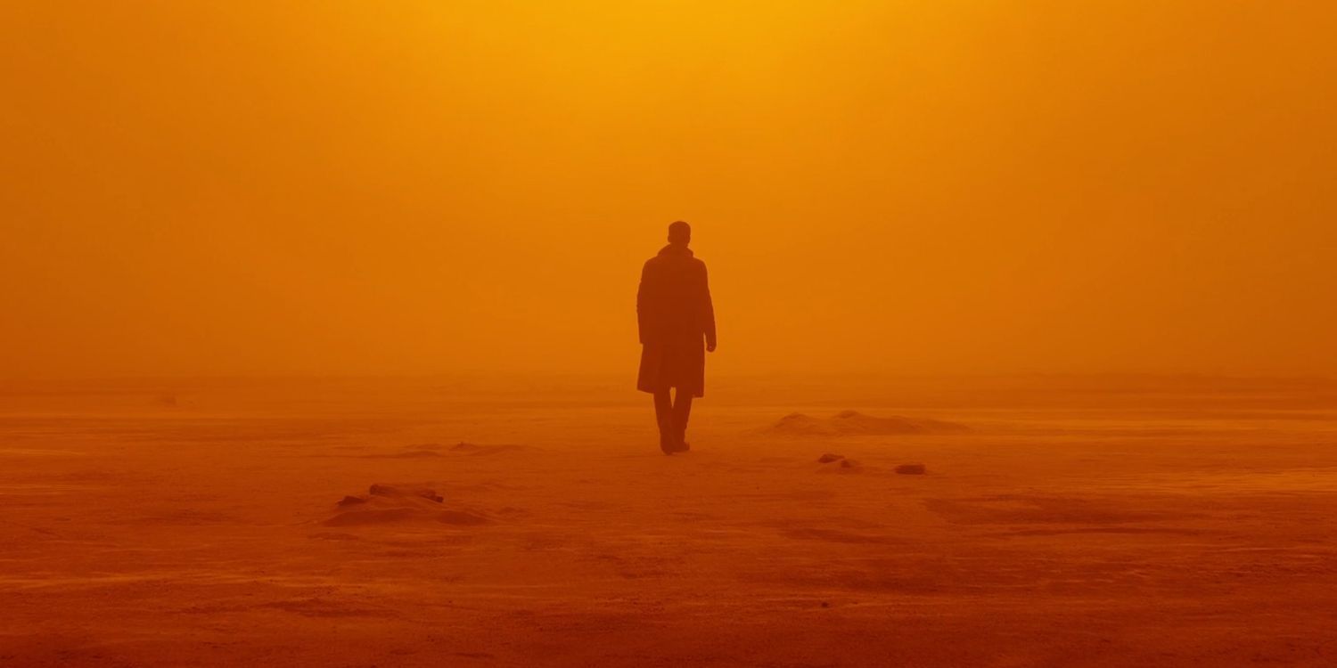 K walking through the desert in Blade Runner 2049