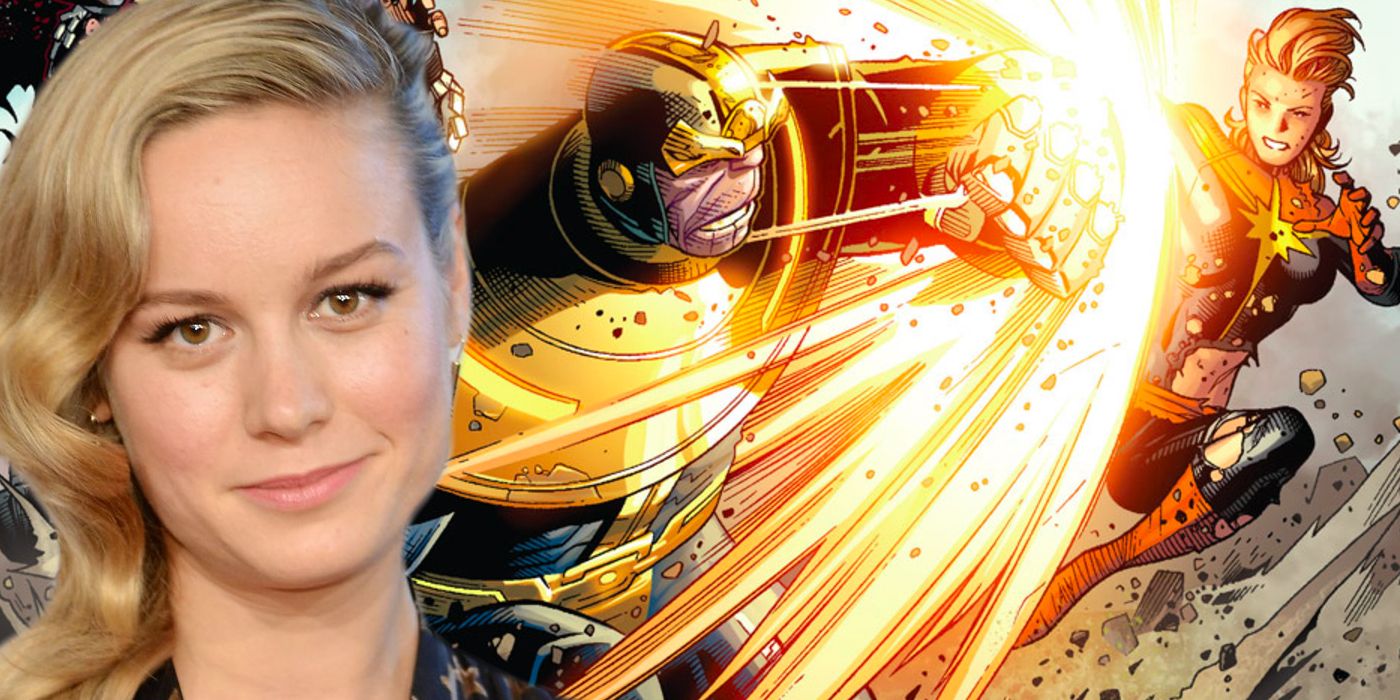 Brie Larson Captain Marvel vs Thanos Avengers Infinity War