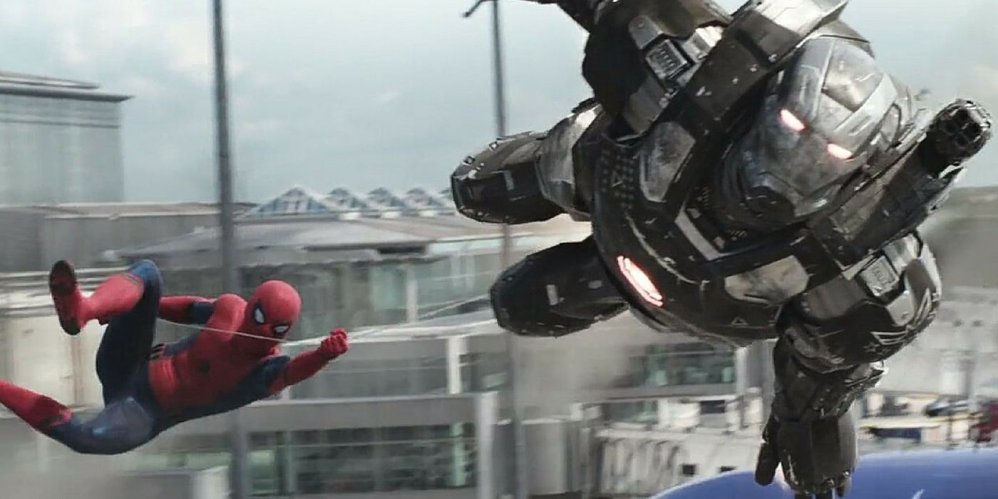 Captain America Civil War - Spider-Man and War Machine Airport Battle