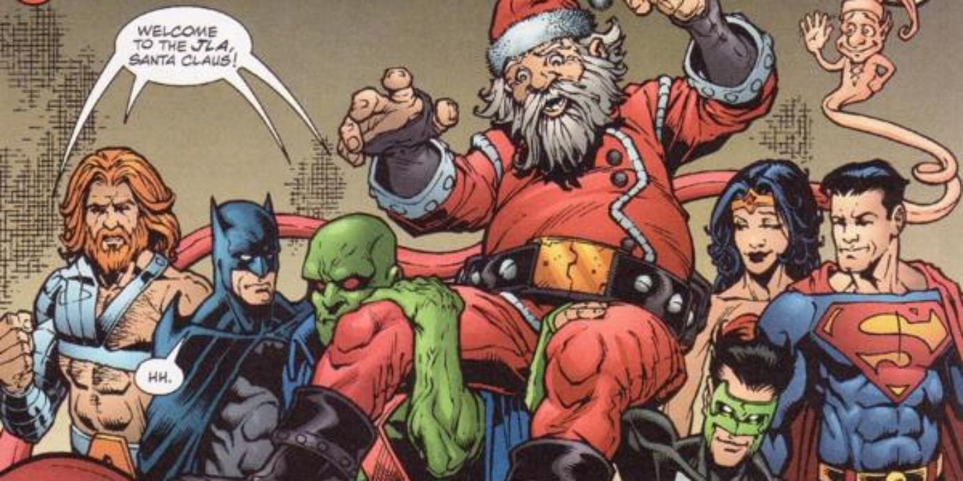 DC Comics Santa Joins JLA Plasticman Christmas