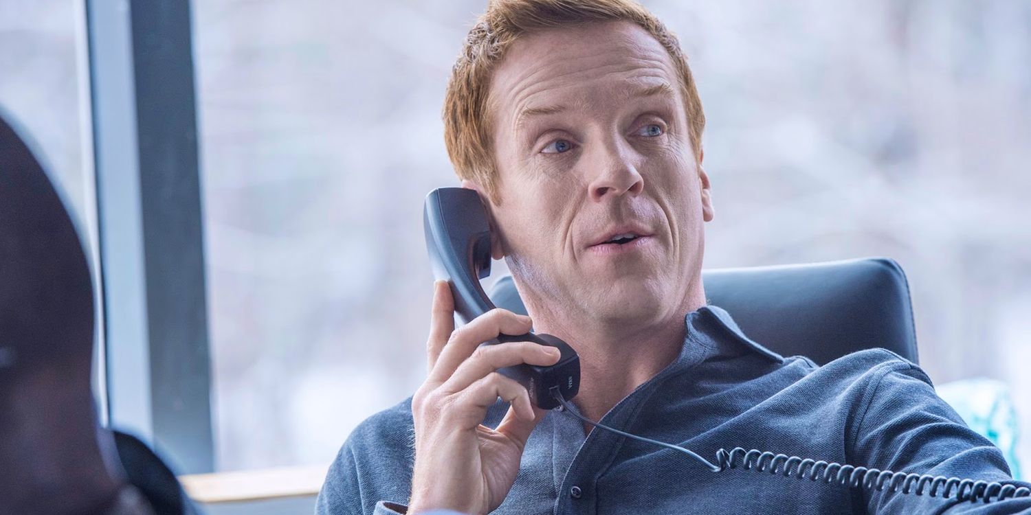 Axe speaks on the phone inside his office in Billions