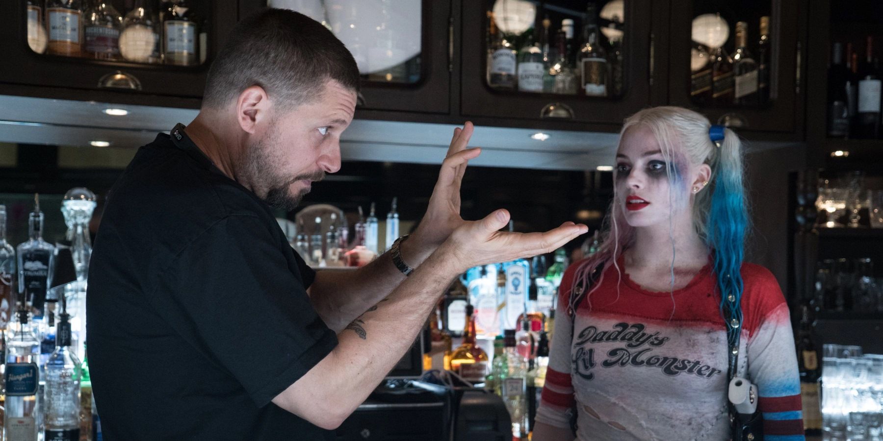 David Ayer and Margot Robbie Suicide Squad