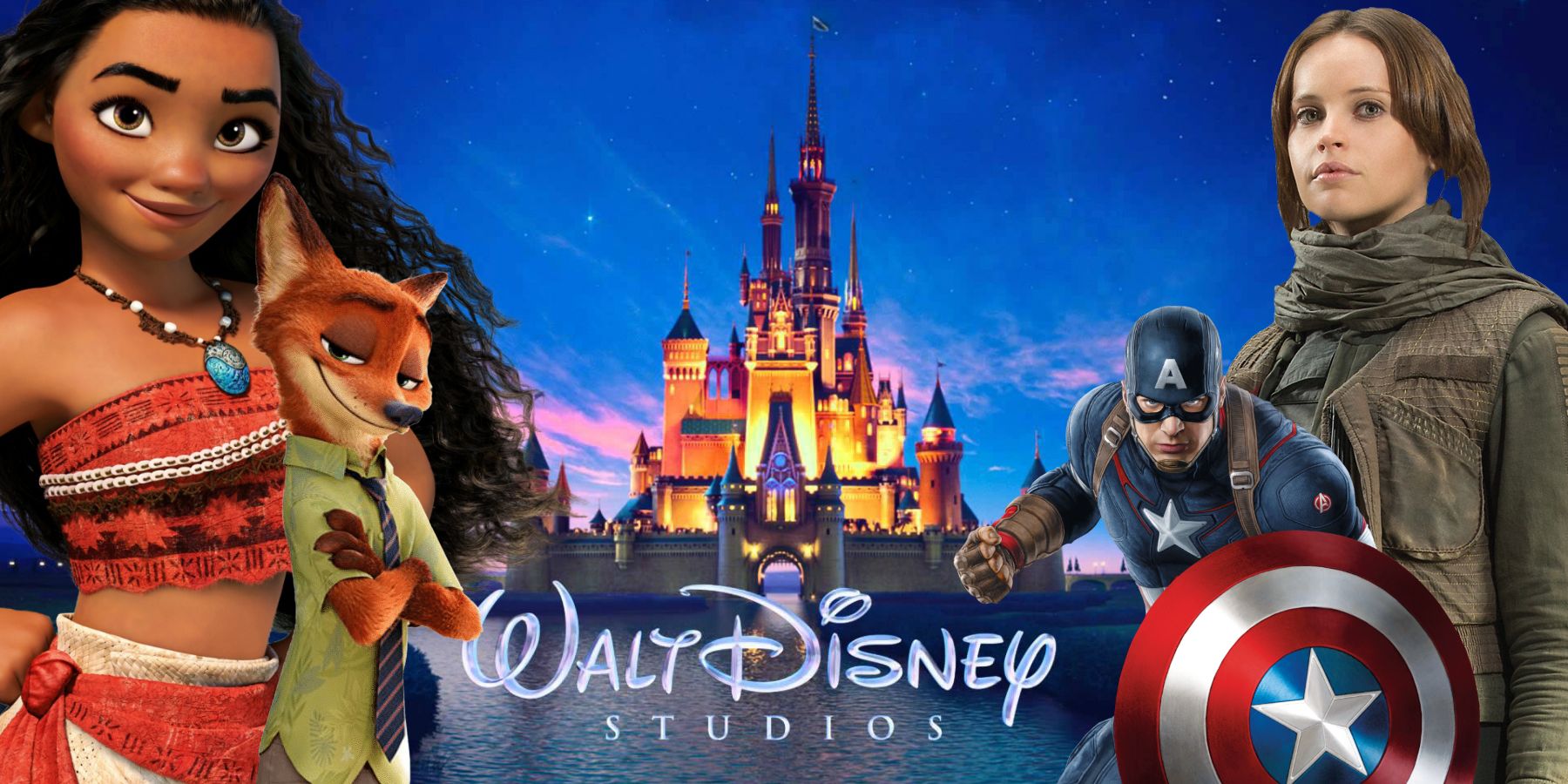 Disney 2016 Box Office Captain America Rogue One Moana and Zootopia