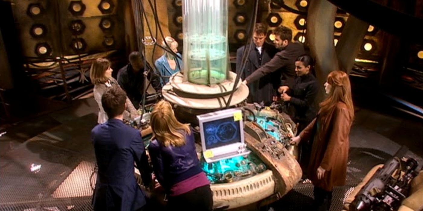 Doctor Who companions in the TARDIS