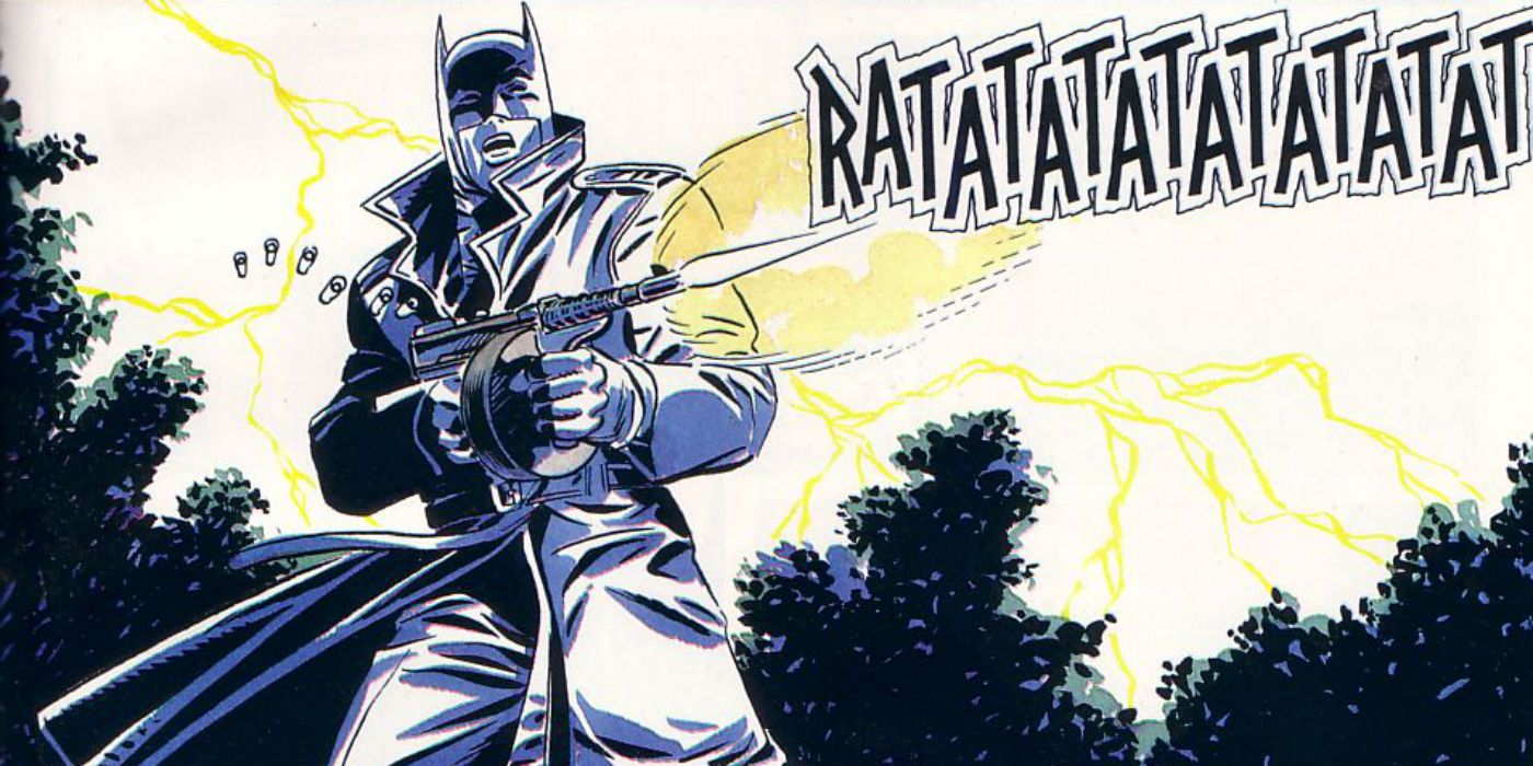 Eliot Ness as Batman in Scar of the Bat comic