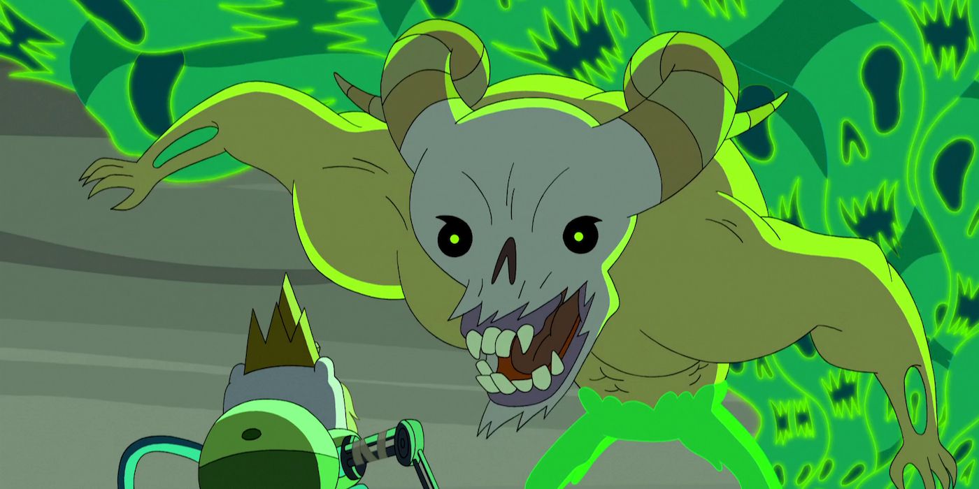 Farmworld Finn and Jake the Lich in Adventure Time