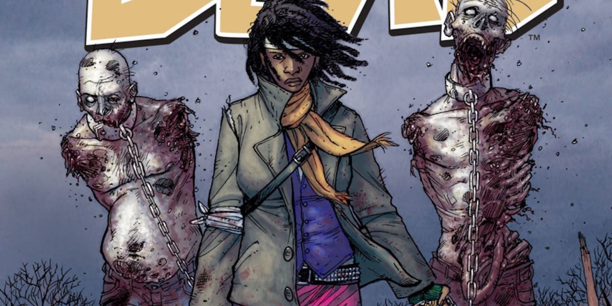 First appearance of Michonne in Walking Dead comic #19 cover