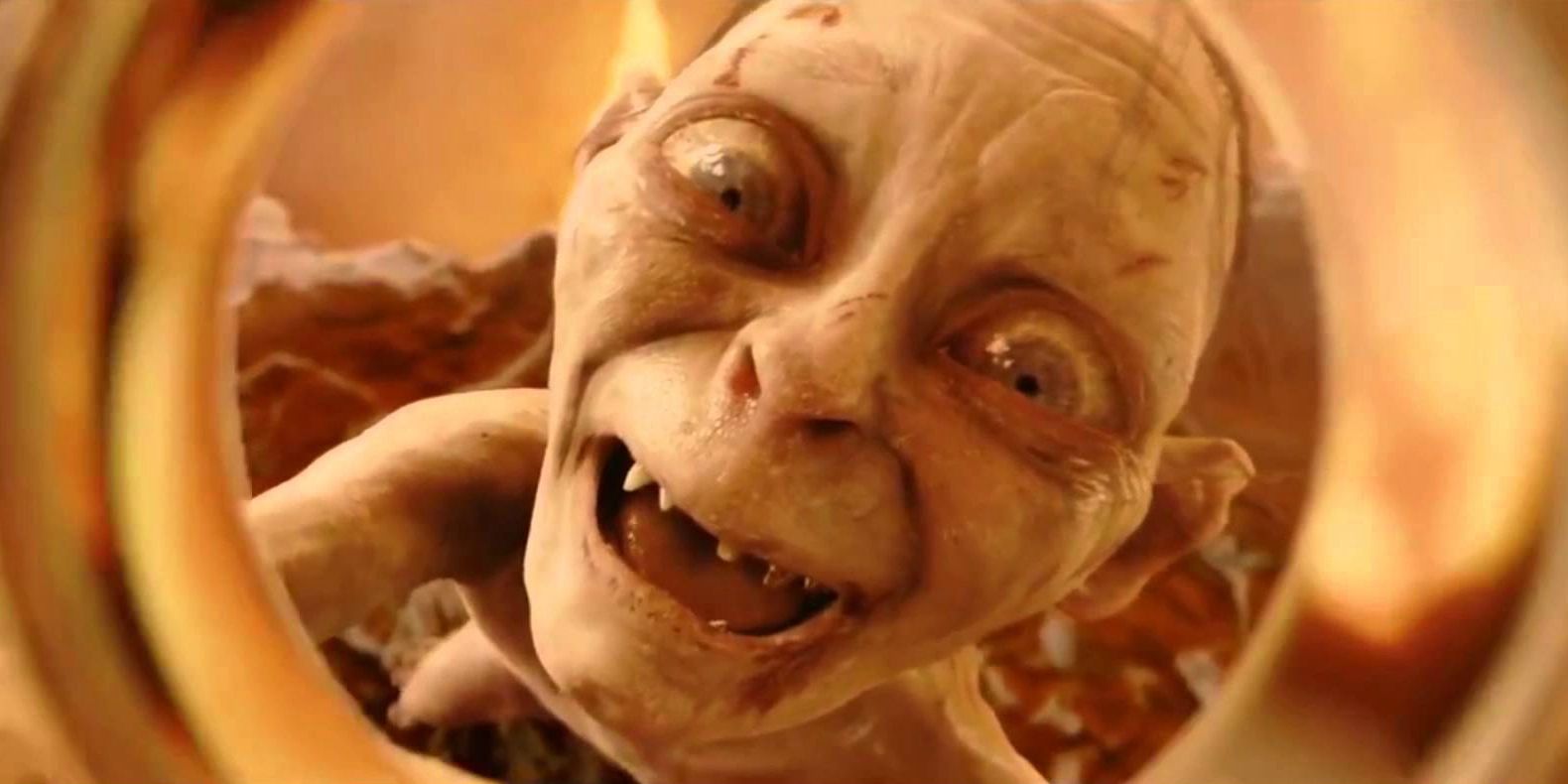 Gollum takes back the Ring in Mount Doom