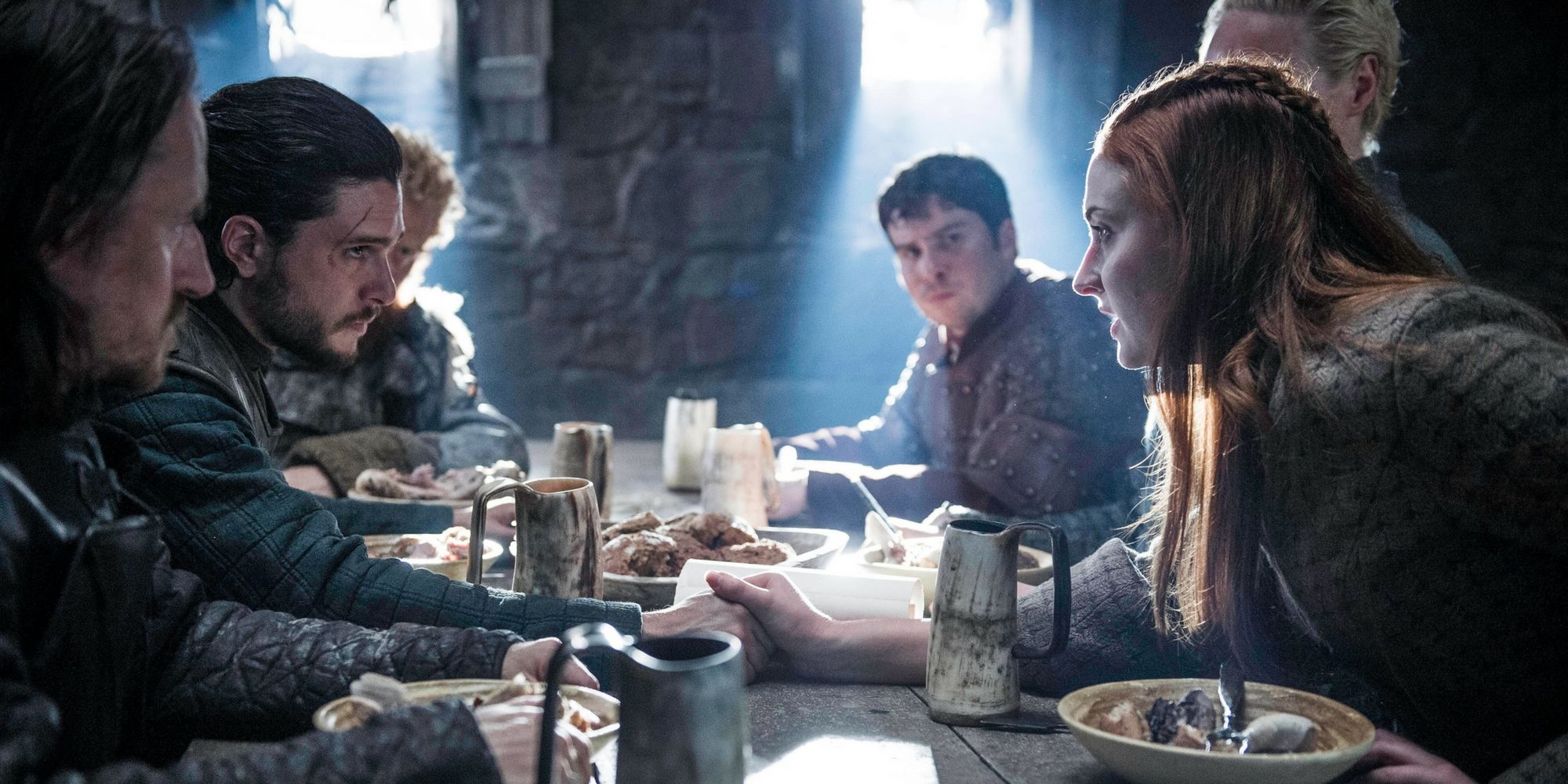 Game of Thrones - Jon and Sansa Stark unite