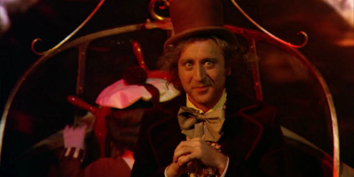 Gene Wilder on the boat in Willy Wonka and the Chocolate Factory