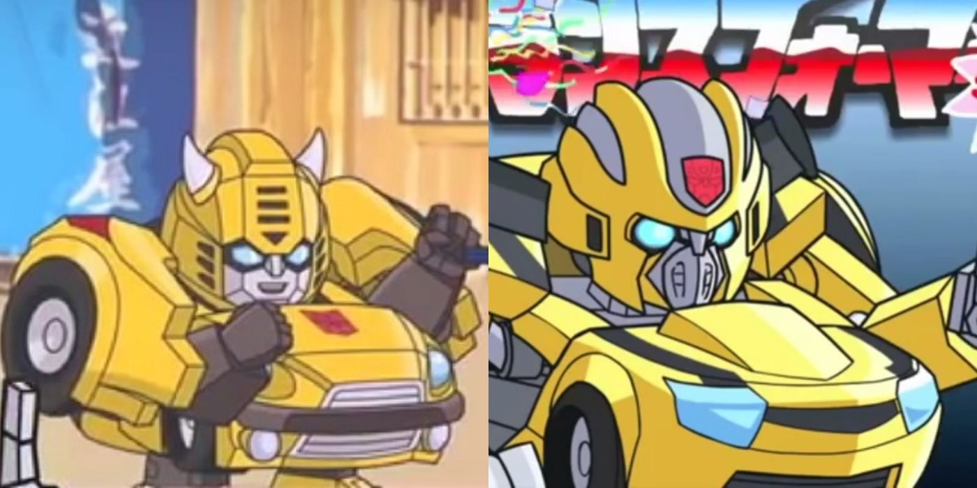 Generation 1 and movie Bumblebee in Q-Transformers