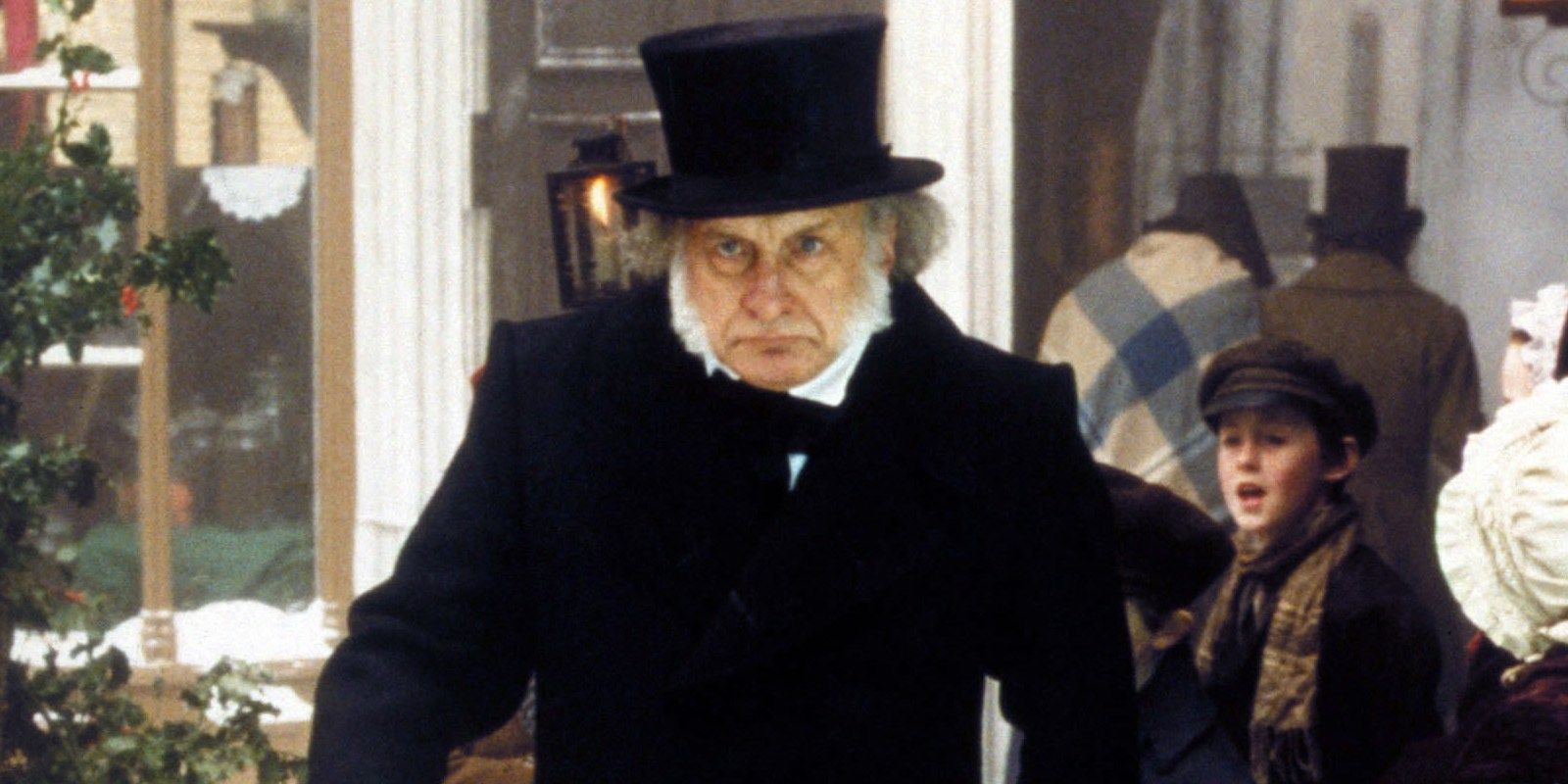 George C. Scott as Scrooge in A Christmas Carol.