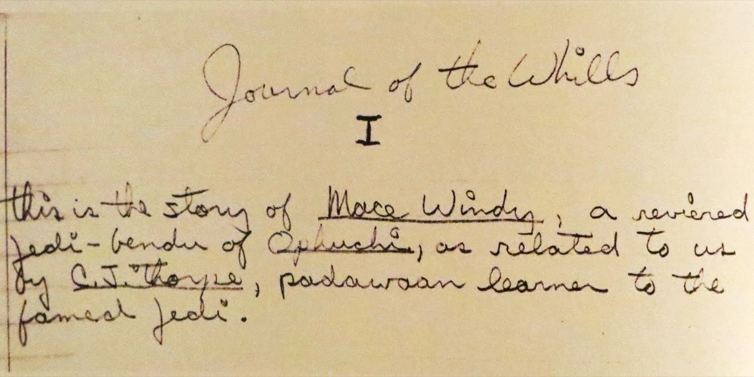 George Lucas' Journal of the Whills from Star Wars