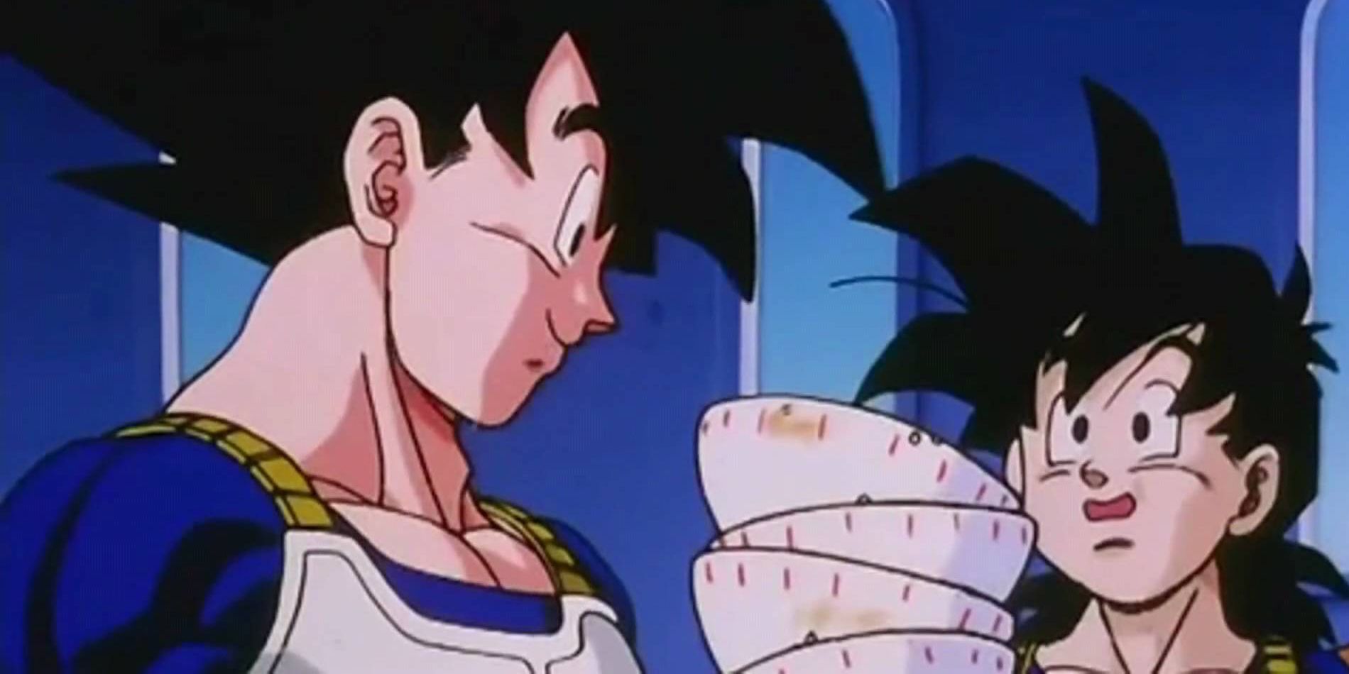 Gohan Goku Eating Dragon Ball Z