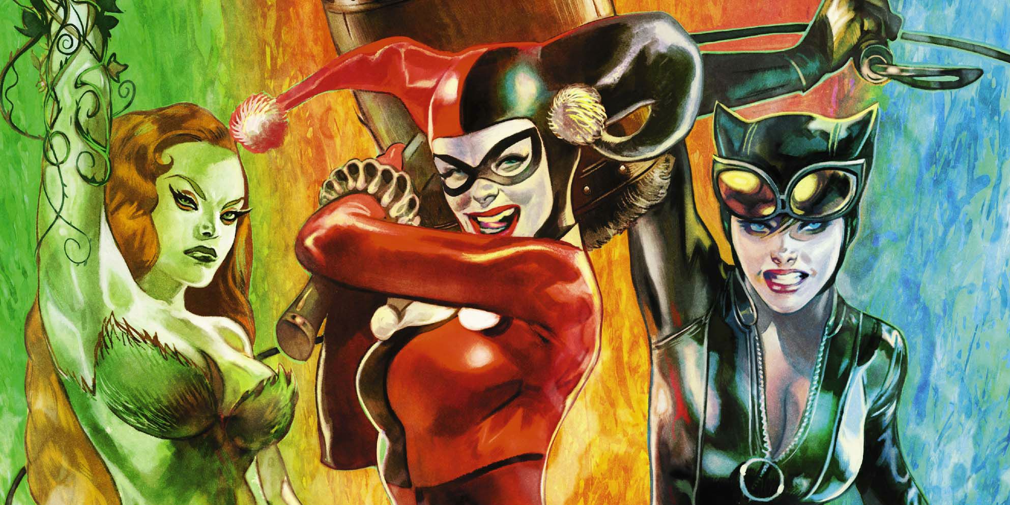 Gotham City Sirens Poison Ivy Harley Quinn Catwoman