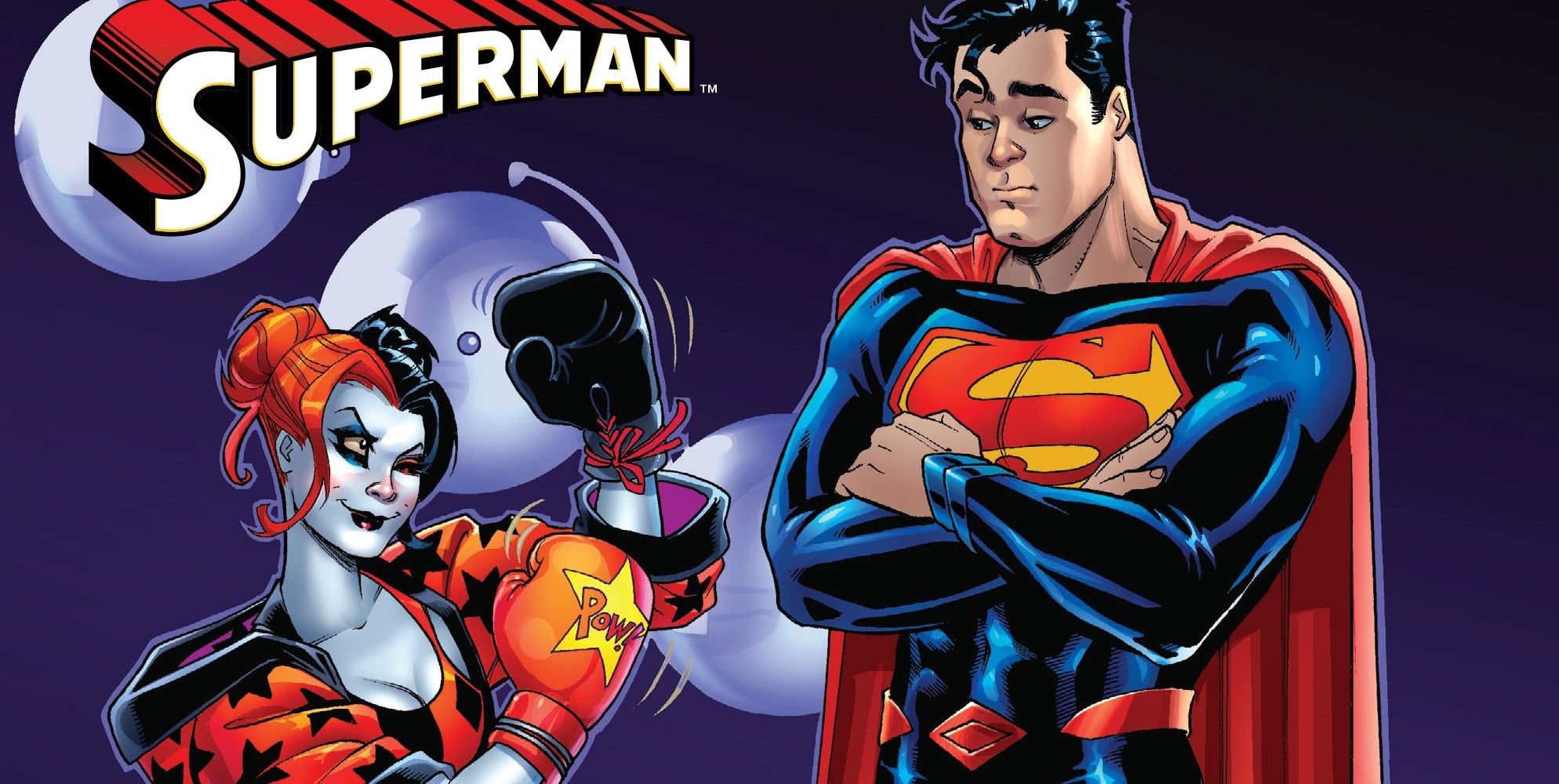 Harley Quinn Superman Boxing Comic