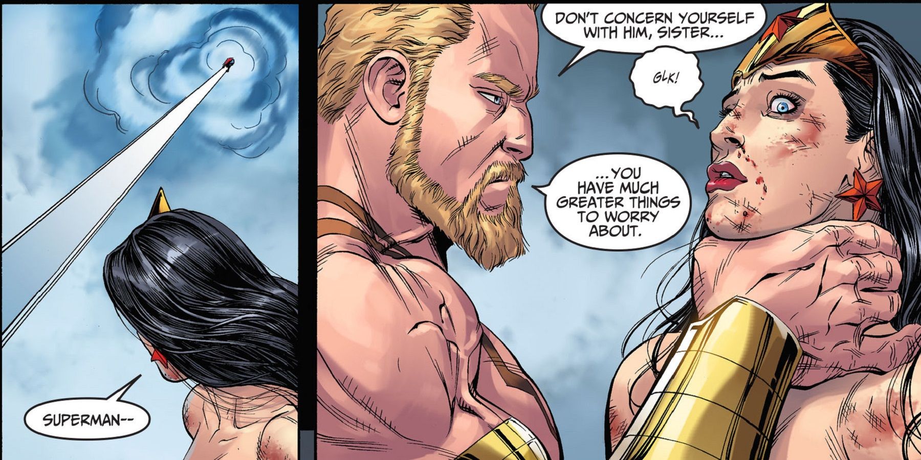 Hercules beats Superman and Wonder Woman in the Injustice comics