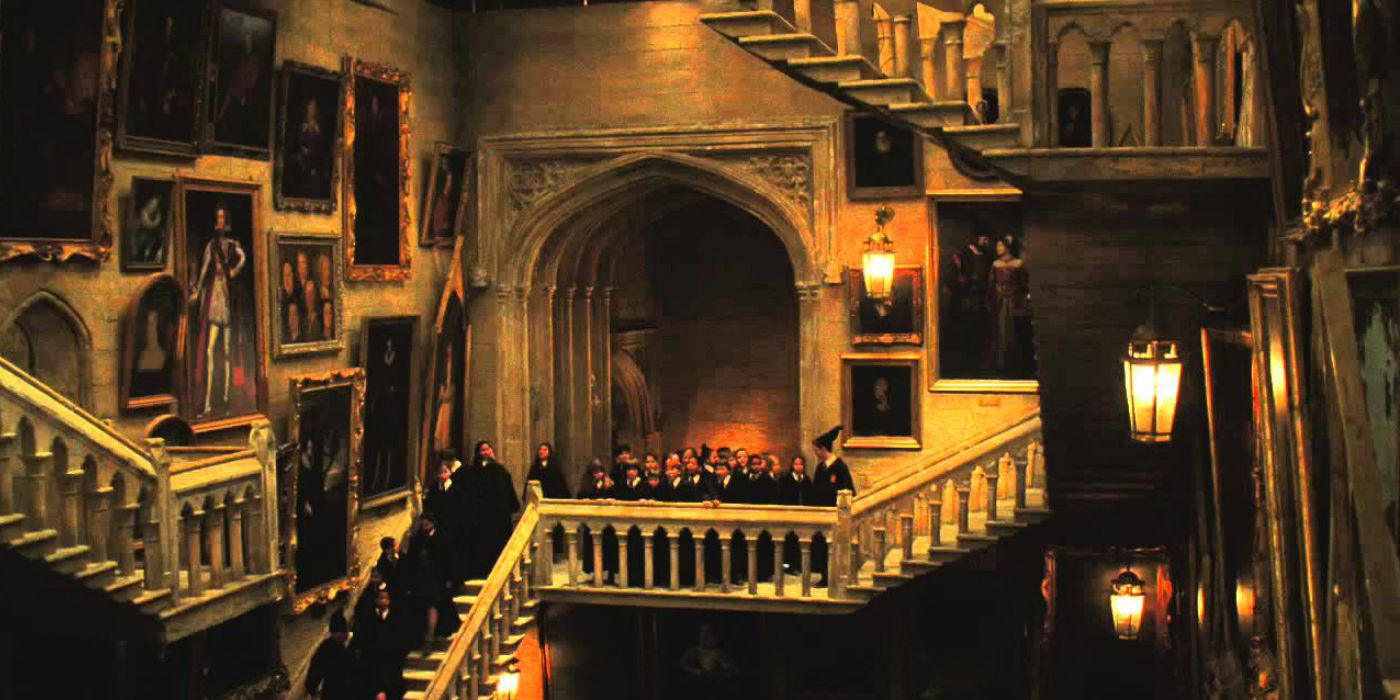 One of the many staircases at Hogwarts