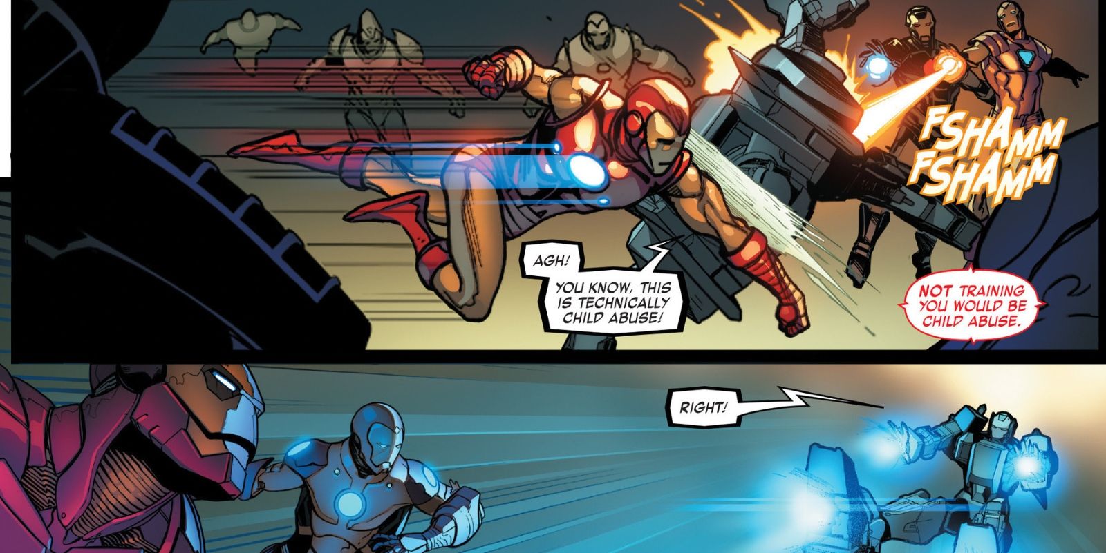 Invincible Iron Man 2 Riri child abuse Marvel