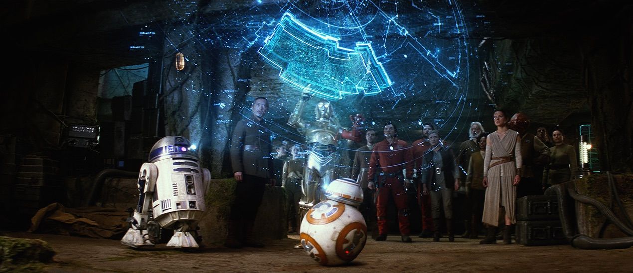 R2-D2 and BB-8 In Force Awakens