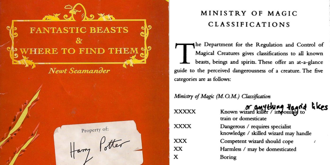 J.K. Rowling's Fantastic Beasts and Where to Find Them Charity Book with Harry Potter Notes