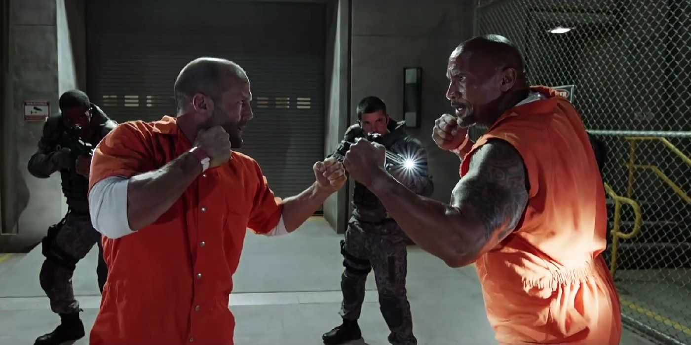 Jason Statham and Dwayne The Rock Johnson In Fate of the Furious