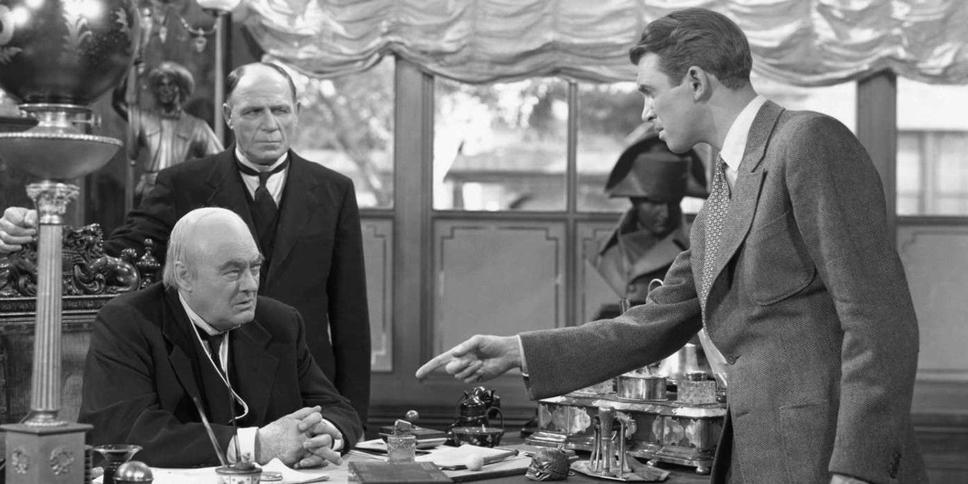 George talking to Mr. Potter in It's a Wonderful Life