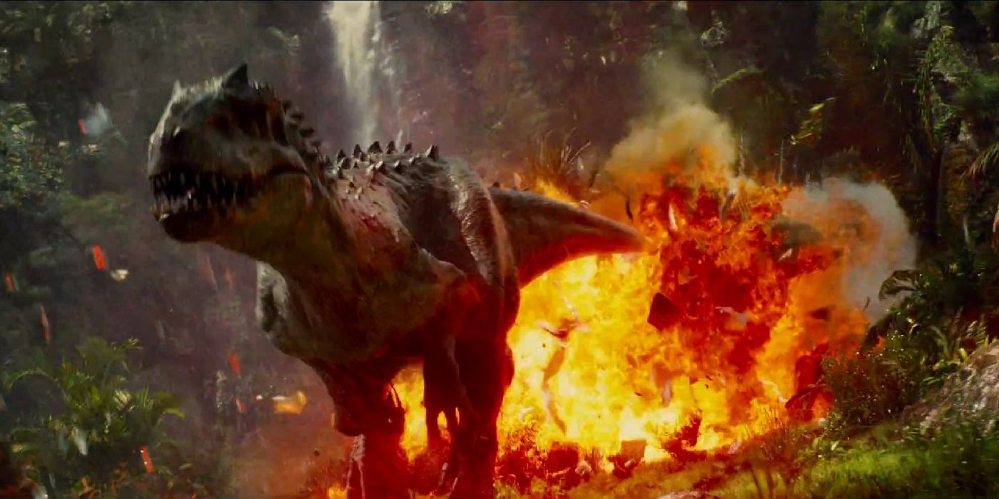 Indominus Rex Explosion in Jurassic World