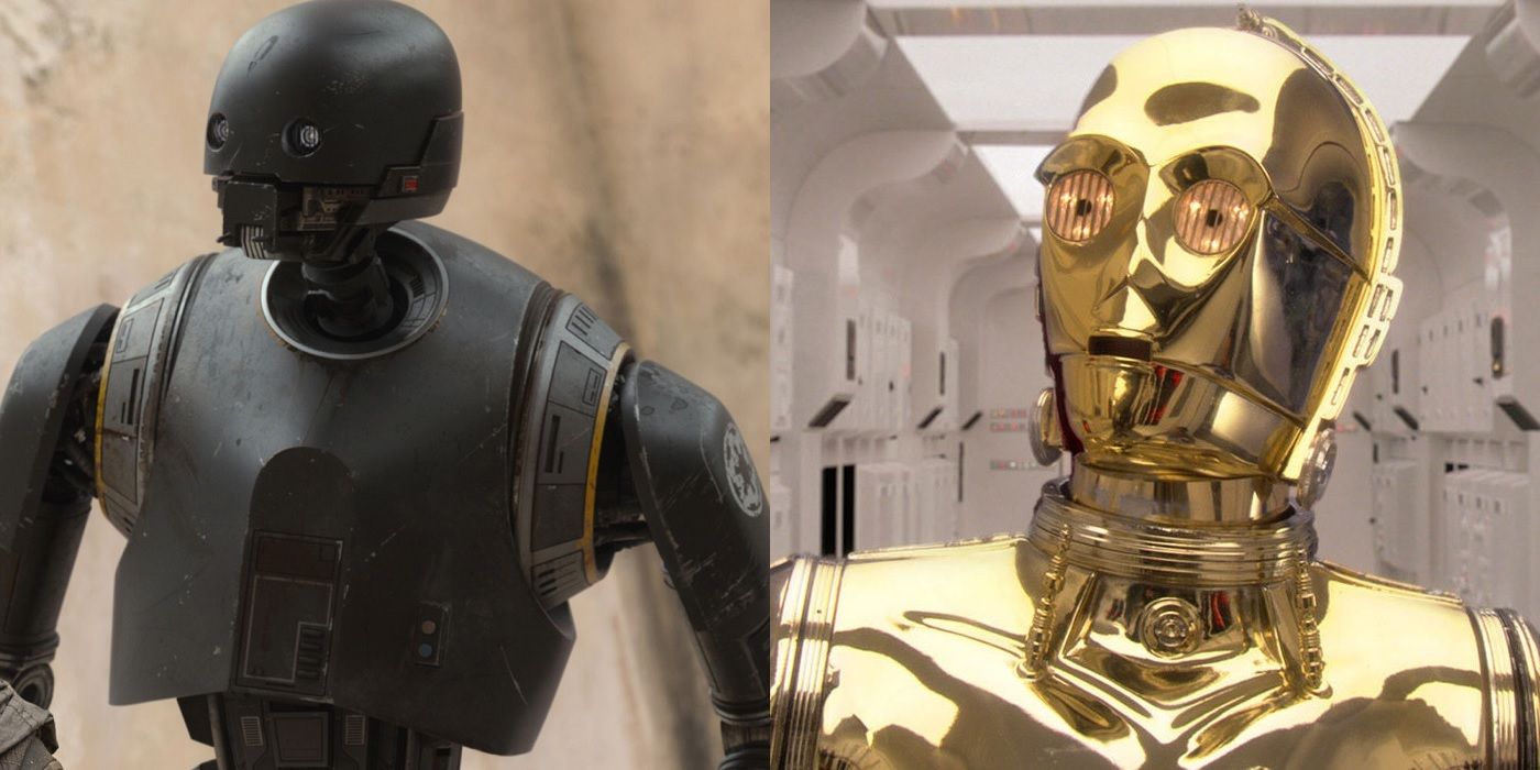 K-2SO and C-3PO from Star Wars
