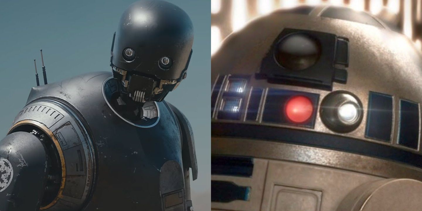 K-2SO and R2-D2 from Star Wars