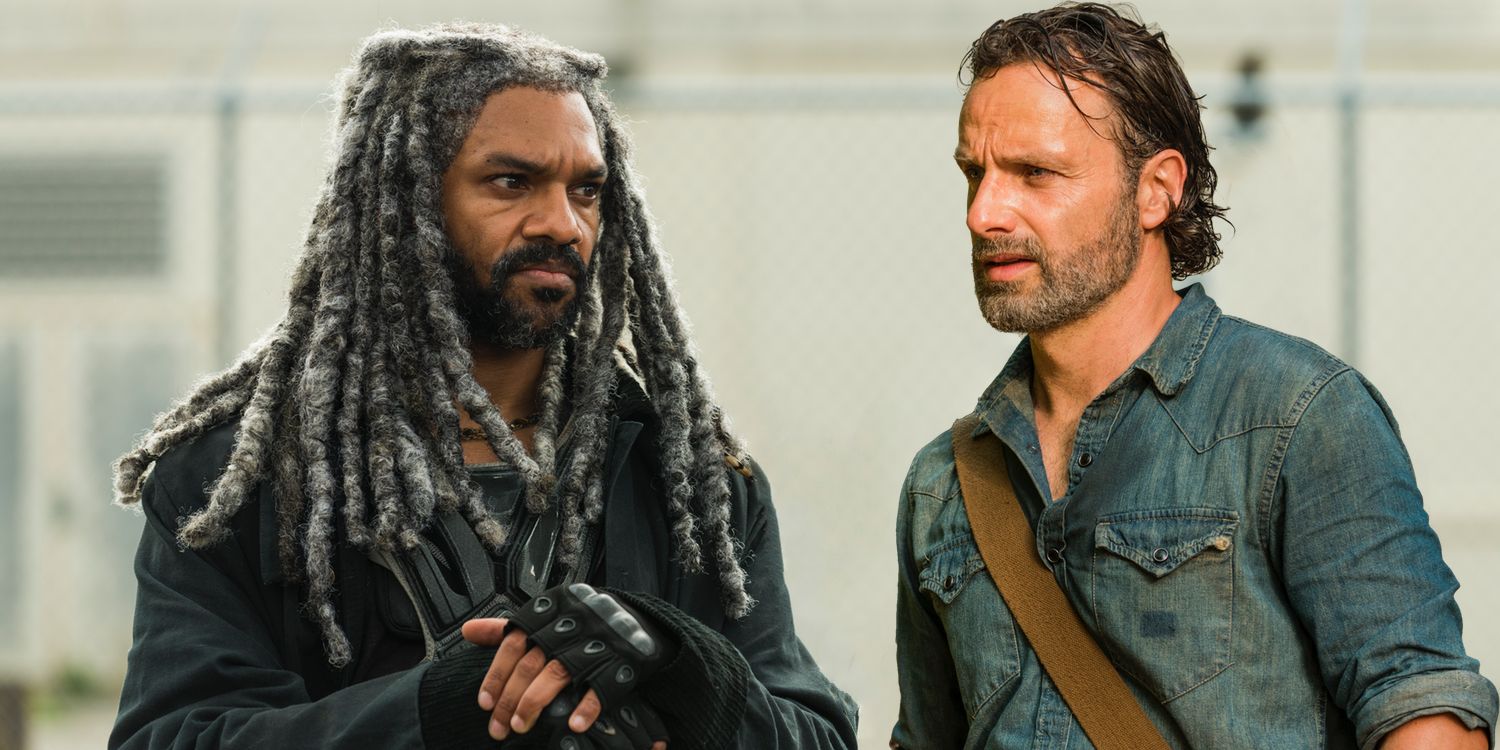 Khary Payton and Andrew Lincoln in The Walking Dead Season 7