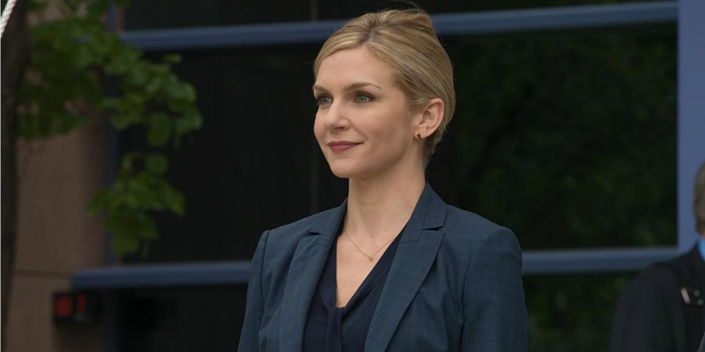 Kim Wexler smiling and wearing her mother's earrings in Better Call Saul