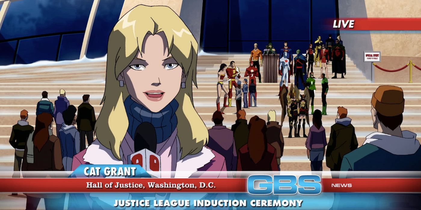 League Induction on Young Justice with Cat Grant