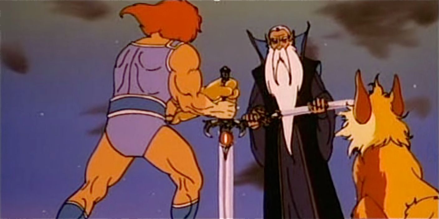Lion-O and Merlin in ThunderCats
