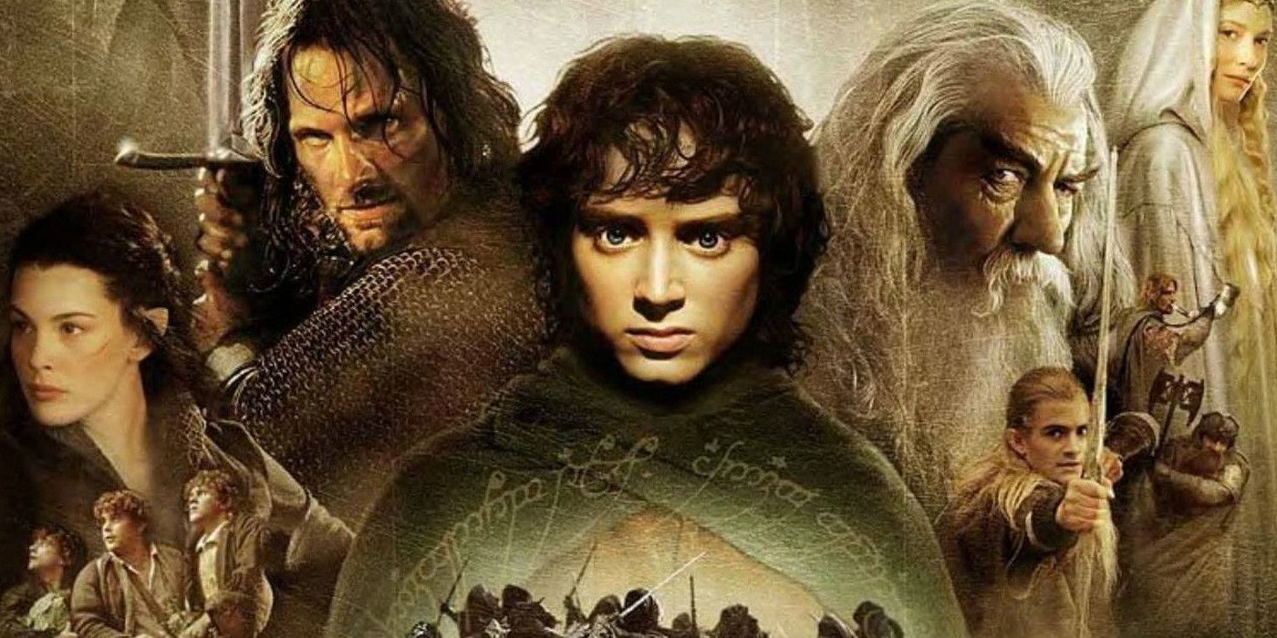 Lord of the Rings Fellowship of the Ring Poster featuring all the characters