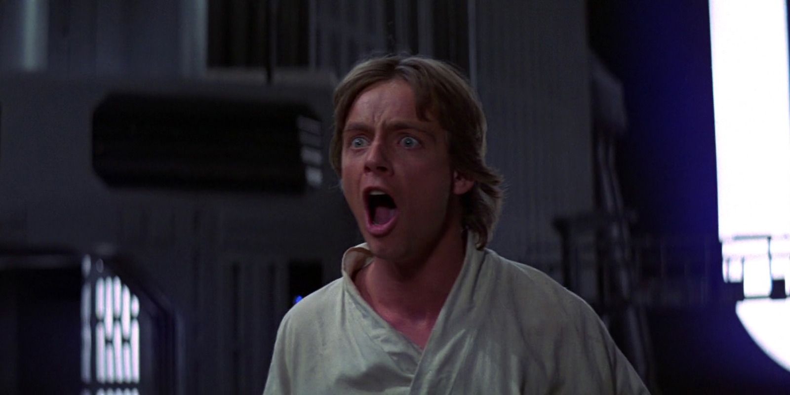 Luke Skywalker witnesses the death of Obi-Wan Kenobi in A New Hope