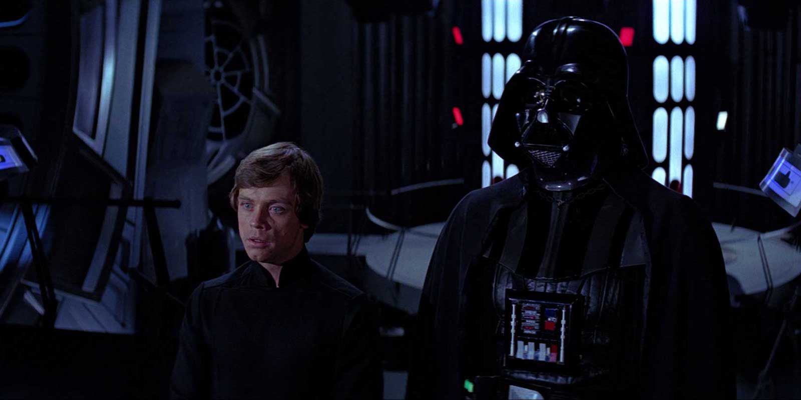 Luke Skywalker and Darth Vader in Star Wars Return of the Jedi